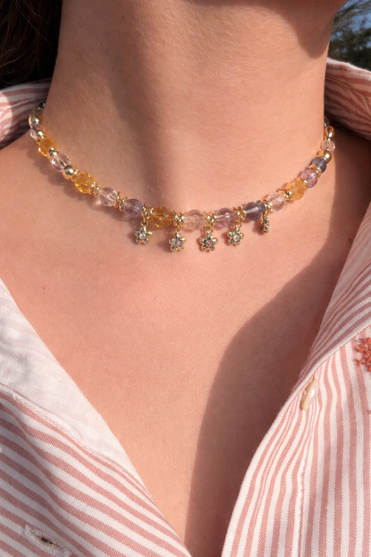 Colorful Natural Stone Choker