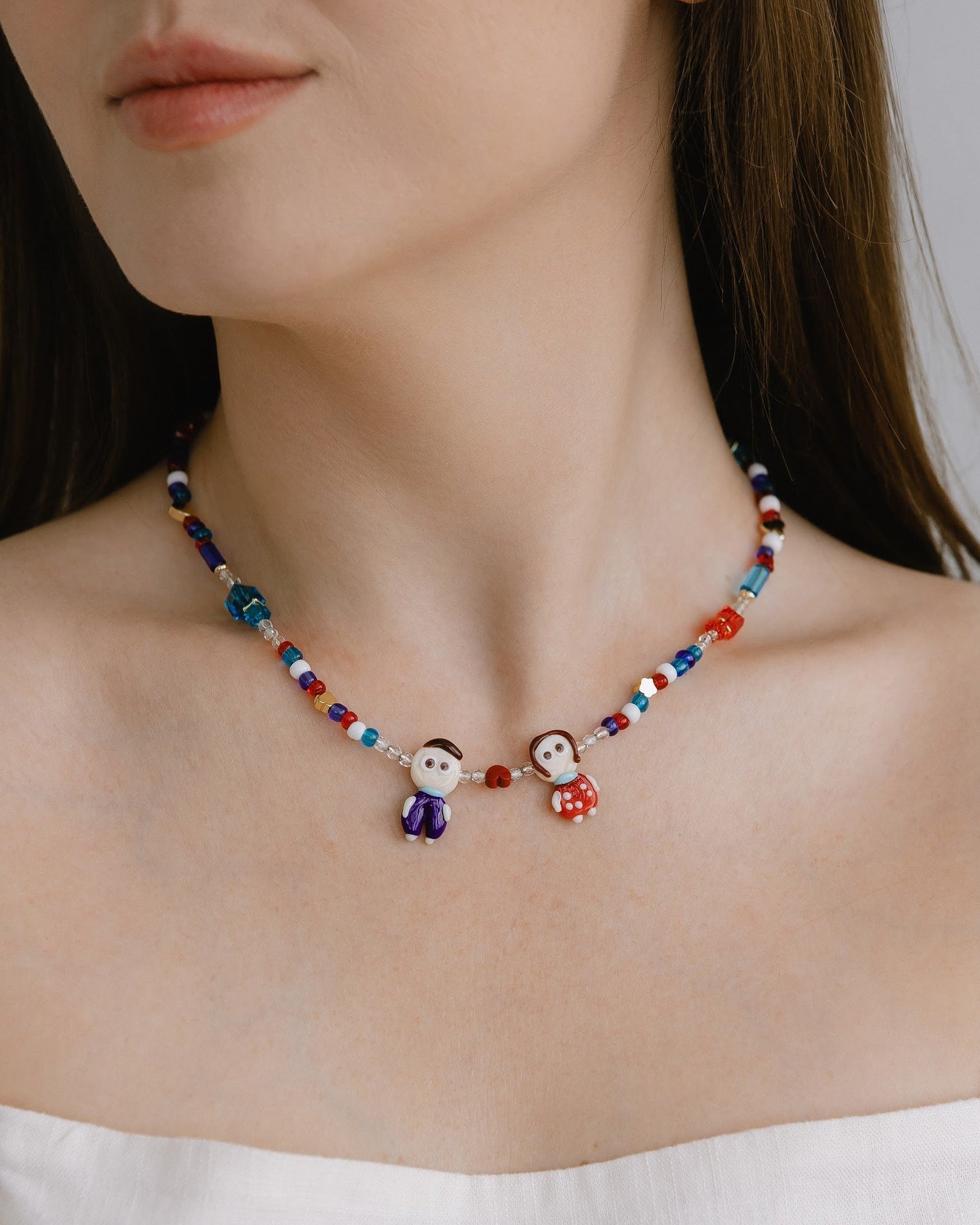 Beaded Choker "First Love"